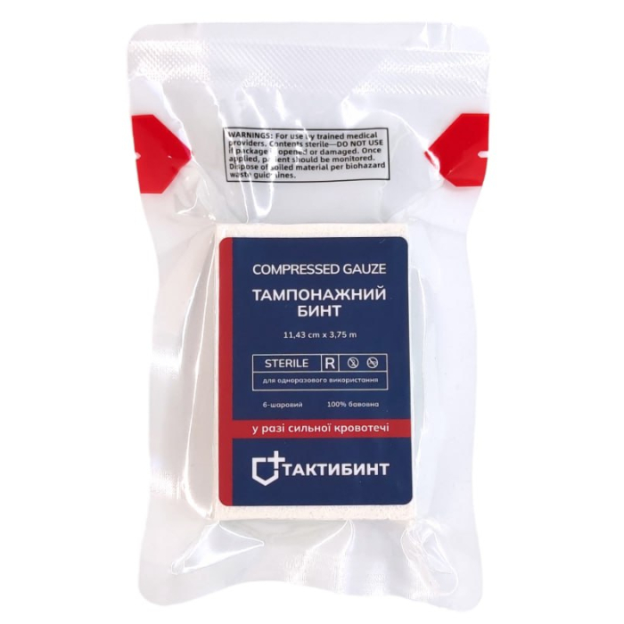 Бинт для тампонади Парамедик ТМ Paramedic Compressed Gauze