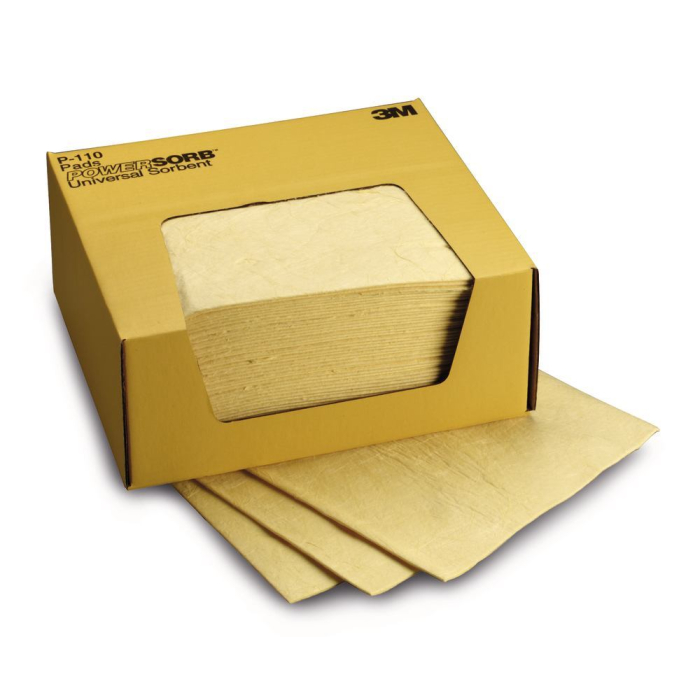 Серветки сорбуючі 3M Universal Sorbent Pad P-110, 200 шт. в уп. (7000088220)