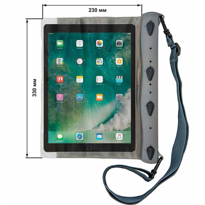 Чохол водонепроникний AQUAPAC 670 Waterproof iPad Pro Case Сірий