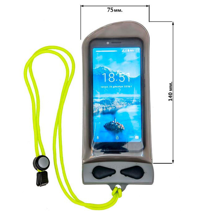 Водонепроникний міні-чохол AQUAPAC 108 Mini Electronics Case Сірий
