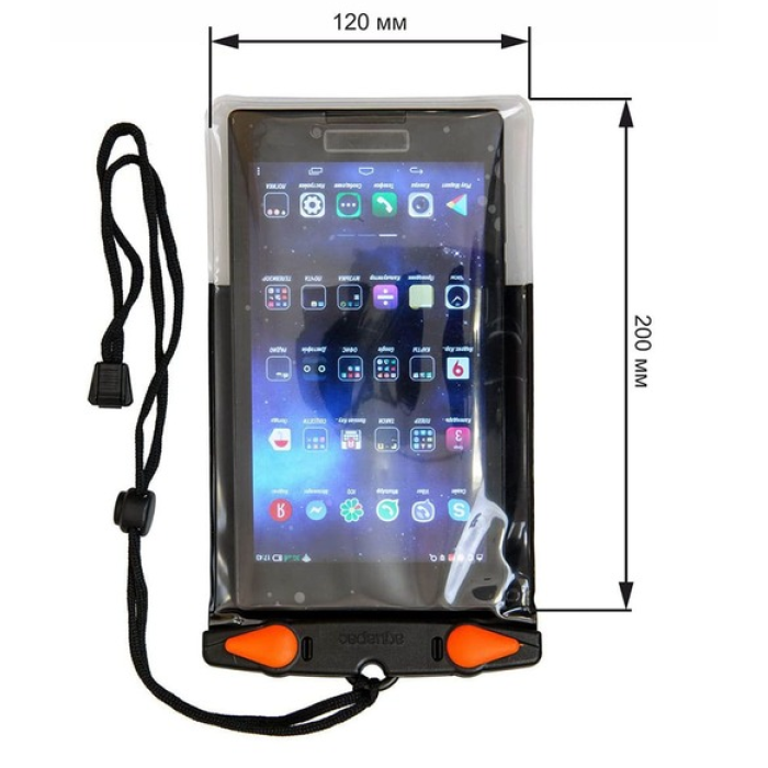 Чохол водонепроникний AQUAPAC 369 (2021) Classic Phone Case PlusPlus Чорний