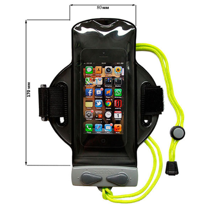 Чохол водонепроникний з кріпленням на руку AQUAPAC 216 Small Armband Case Чорний
