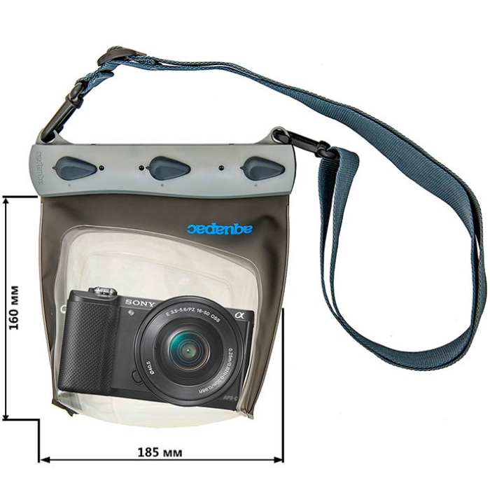 Водонепроникний чохол для фото- та відеокамер AQUAPAC 448 Large Camera Case Сірий