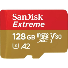 Карта пам'яті microSD 128GB SanDisk Extreme V30 C10 UHS-I U3 R190/W90MB/s (SDSQXAA-128G-GN6MN)