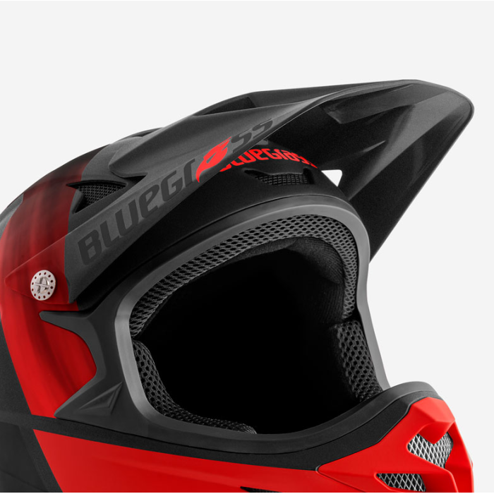 Козирок для велошолому BLUEGRASS INTOX Visor Un Black Red/Matt