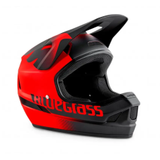Повнолицьовий шолом BLUEGRASS Legit M Red Black Texture (Matt)