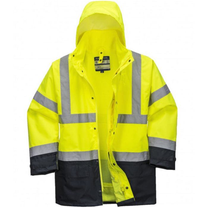 Куртка сигнальна робоча 5 в 1 Portwest S768 Hi Vis Executive 5-in-1 Jacket розмір L Жовто-Темно-синя (S768YNRL)