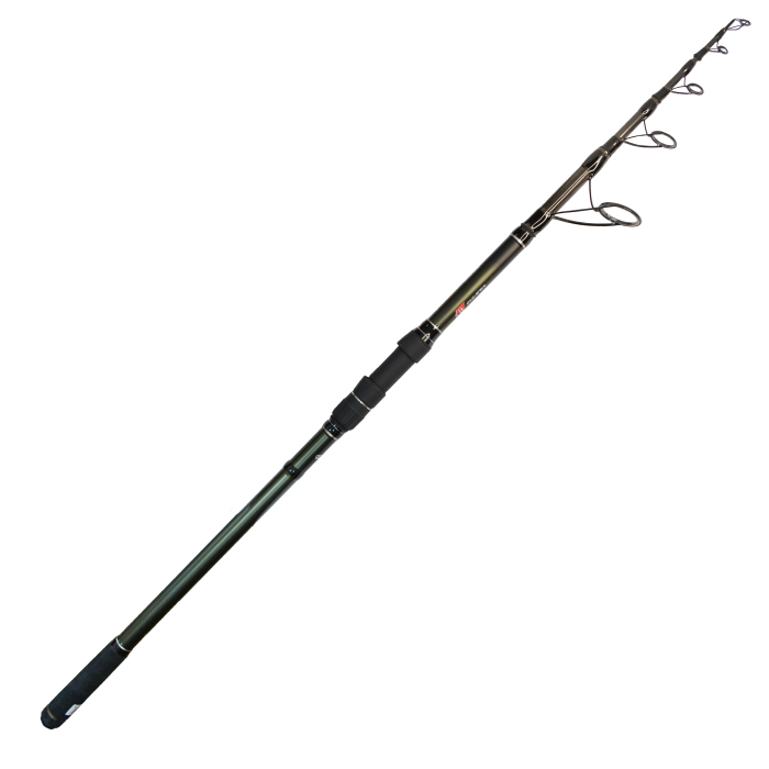Спиннінг корповий телескопічний BoyaBy Crank UP TO 4.0 lb CARP LB-390 3,9 м (до 180 г) Чорний/Олива