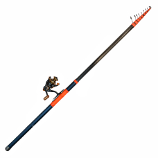 Вудка болонська з кільцями з котушкою Dr.AGON Good Toughness III-600 SS 6 м (10-40 г) Чорний/Помаранчевий