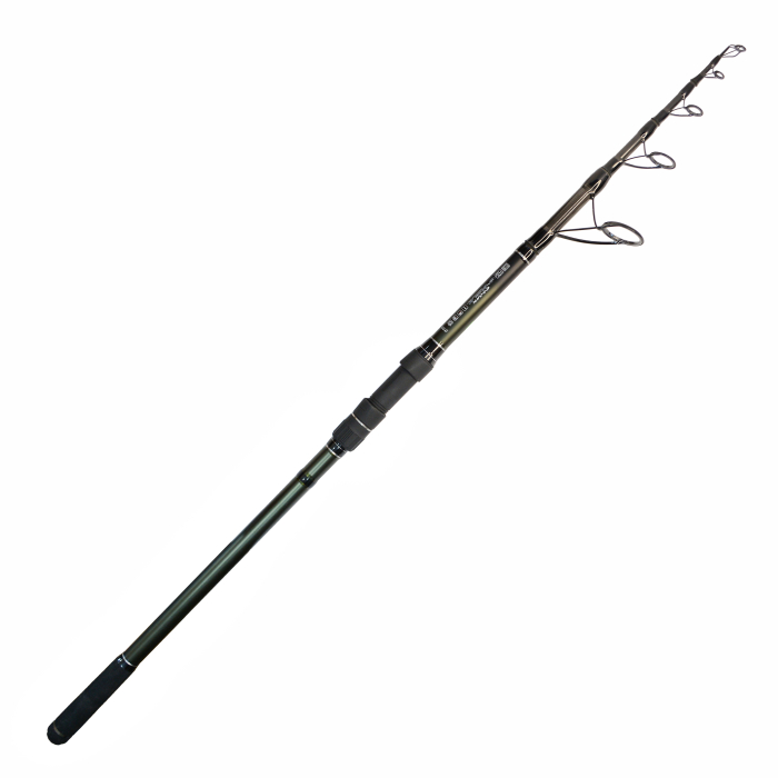 Спиннінг корповий телескопічний BoyaBy Crank UP TO 3.5 lb CARP 274-360 3,6 м Чорний/Олива