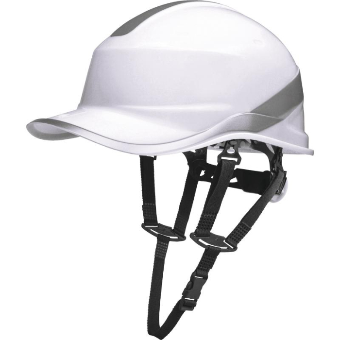 Каска захисна із ременем на підборіддя Delta Plus DIAMOND V UP White DIAM5UPBCFL Біла