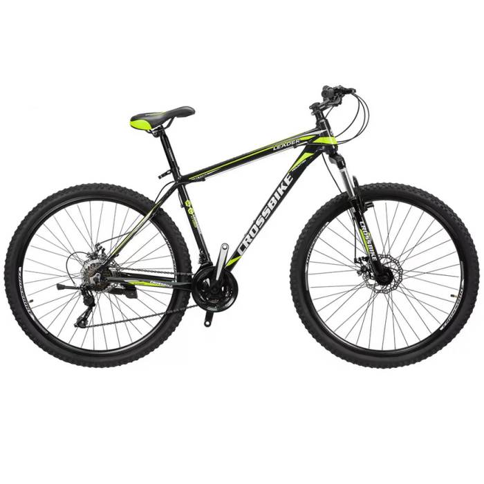 Електровелосипед гірський CROSSBIKE LEADER 29ʺ 36В 500Вт 15Ah Чорно-жовтий
