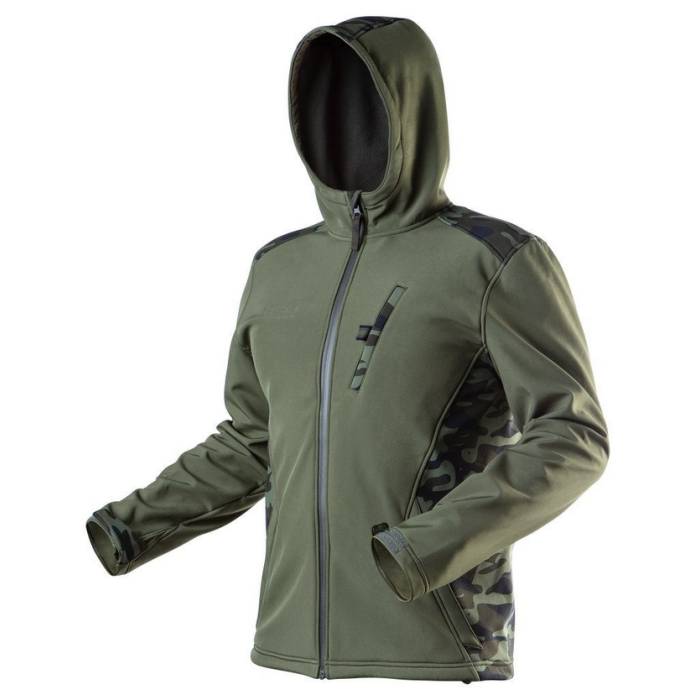 Куртка робоча чоловіча Neo Tools Softshell Camo Series XXL Хакі (81-553-XXL)