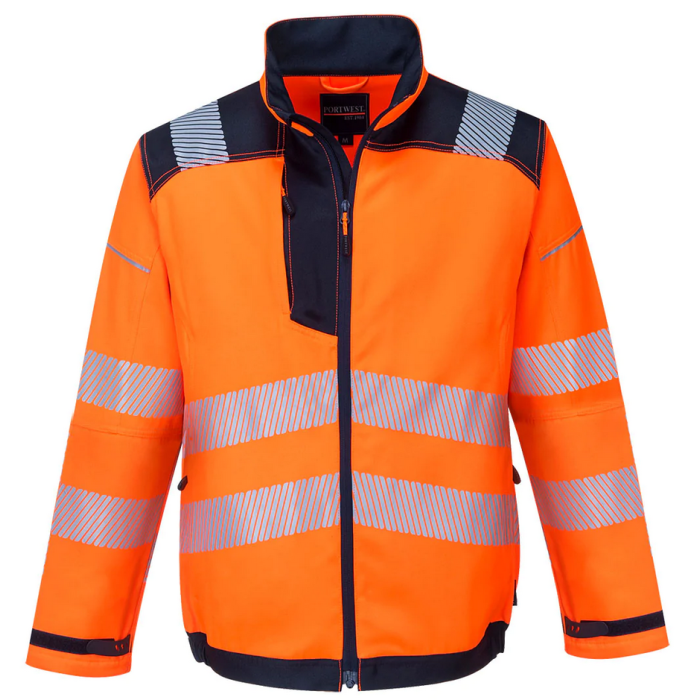 Куртка сигнальна Portwest T500 PW3 Hi Vis Work Jacket розмір M Помаранчево-темно-синя (T500ONRM)