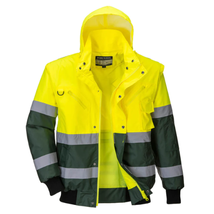 Куртка-бомбер сигнальна Portwest C565 X Hi Vis Bomber Jacket розмір L Жовто-зелена (C565YGRL)