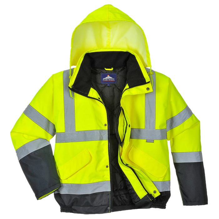 Куртка-бомбер сигнальна Portwest S266 Hi Vis Two Tone Bomber Jacket розмір L Жовто-темно-синя (S266YNRL)