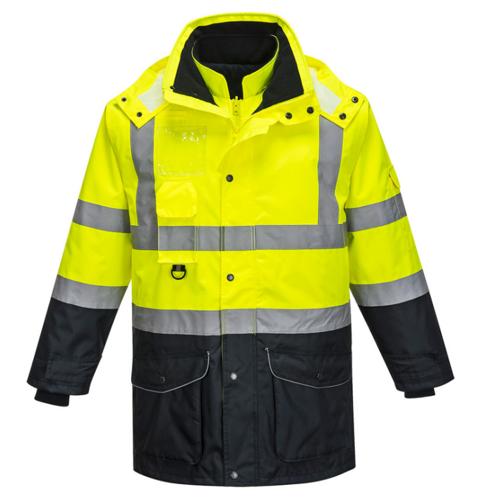 Куртка сигнальна 7 в 1 Portwest S426 Hi Vis 7-in-1 Contrast Traffic Jacket розмір M Жовто-темно-синя (S426YNRM)