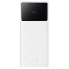 Зовнішній акумулятор універсальний Baseus Star Lord Display 22.5W 20000mAh White (PPXJ060002)