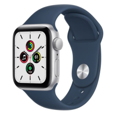 Смарт-годинник Apple Watch SE 44mm Silver Aluminum Case with Abyss Blue Sport Band (MKQ43)