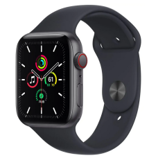 Смарт-годинник Apple Watch SE 44mm GPS+LTE Space Gray Aluminum Case With Midnight Sport Band (MKRR3)