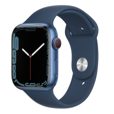 Смарт-годинник Apple Watch Series 7 45mm GPS+LTE Blue Aluminum Case with Abyss Blue Sport Band (MKJA3)