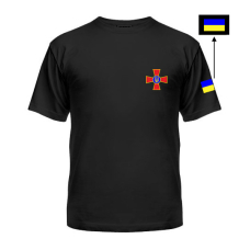 Чоловіча класична футболка Збройні Сили України №3 Safety Print XL Чорна