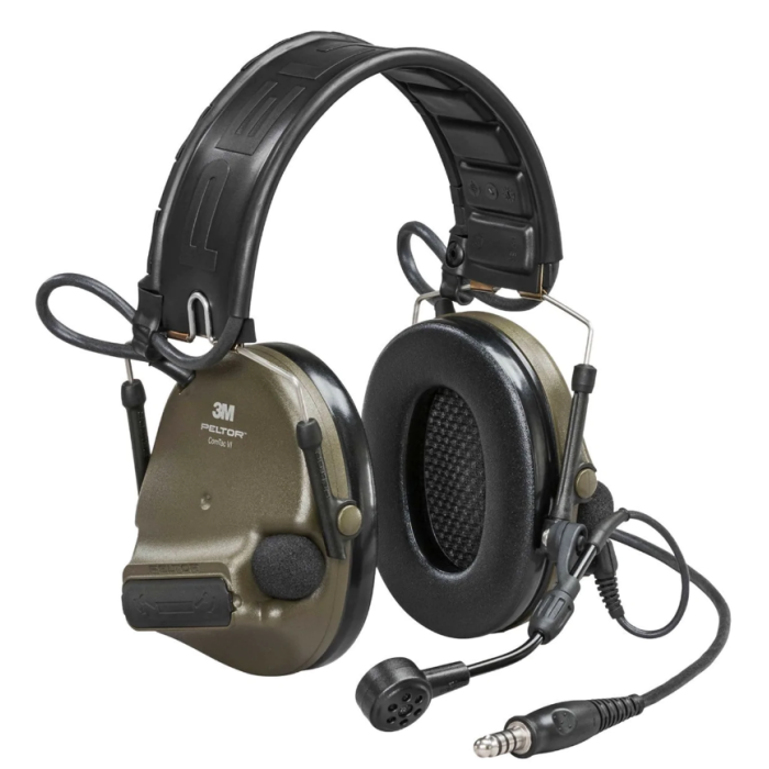 Навушники активні вертикальні з 1 аудіовиходом 3M PELTOR ComTac VI NIB Headset Green (MT20H682FB-86N)