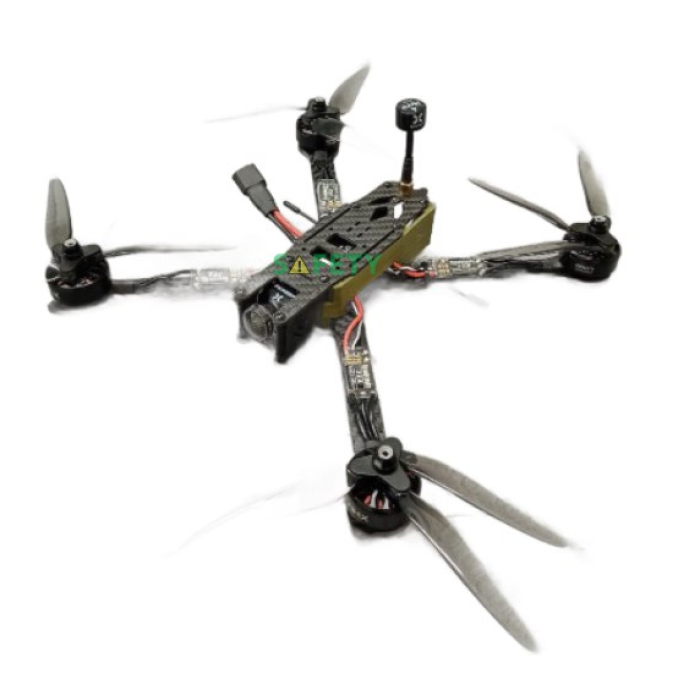 Квадрокоптер FPV камікадзе REVENGE 1 з вантажопідйомністю до 1,0 кг з ПУ та FPV-окулярами