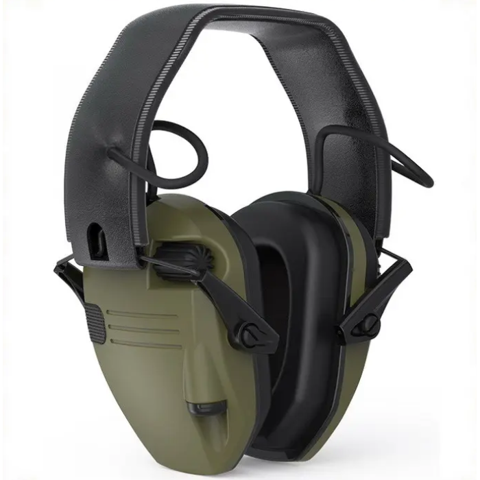 Навушники активні для стрільби тактичні Tactical Force Slim Olive