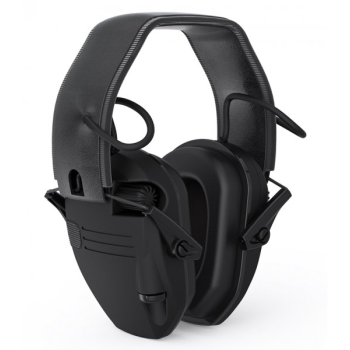 Навушники активні для стрільби тактичні Tactical Force Slim Black