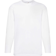 Футболка з довгим рукавом Fruit of the Loom Valueweight Long Sleeve Белый 2XL