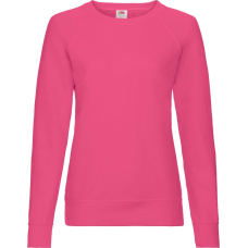 Світшот Fruit of the Loom Lightweight Raglan Sweat Ladies Ярко-Розовый L