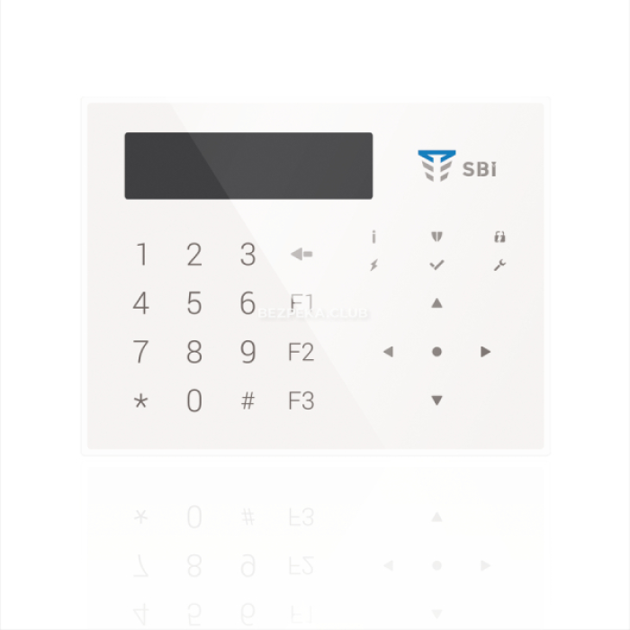 Клавиатура Tiras Orion К-GLCD white