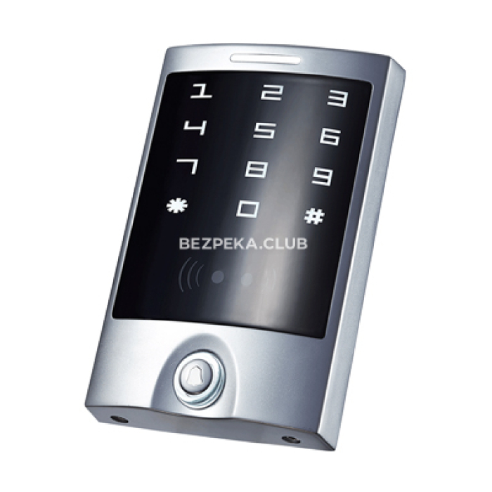 Кодовая клавиатура Yli Electronic YK-1068B (Mifare) со встроенным считывателем карт/брелоков