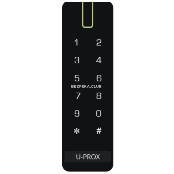 Кодова клавіатура U-Prox SL keypad із вбудованим зчитувачем карт/брелоків