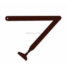 Коліно для дотягувачів Dortec DT63/64 Brown з фіксацією у відчиненому положенні