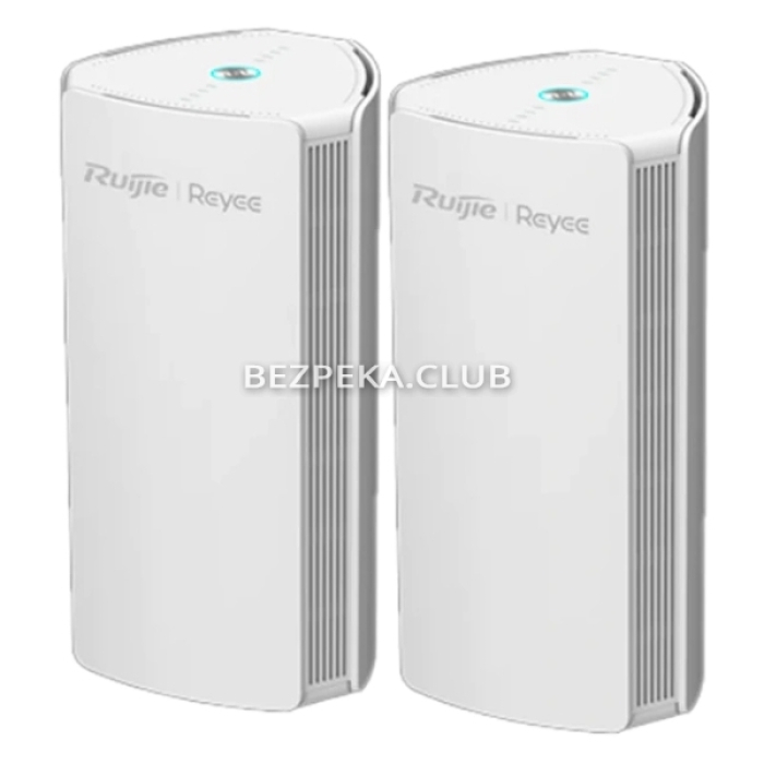 Комплект бездротовий Wi-Fi 6 дводіапазонний маршрутизатор гігабітний MESH Ruijie Reyee RG-M18(2PACK)