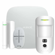 Комплект бездротової сигналізації Ajax StarterKit Cam white з фотофіксацією тривог