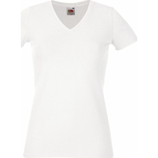 Футболка Fruit of the Loomt V-Neck Ladies Белый М