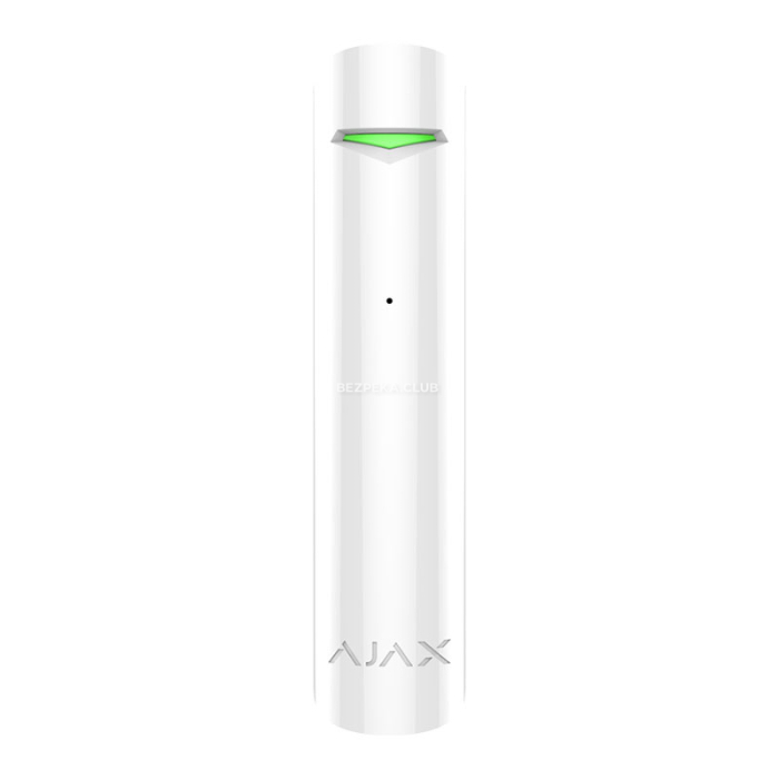 Бездротовий датчик розбиття скла Ajax GlassProtect white