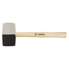 Topex 02A355 Киянка гумова 63 мм, 680 г, чорно-бiла гума