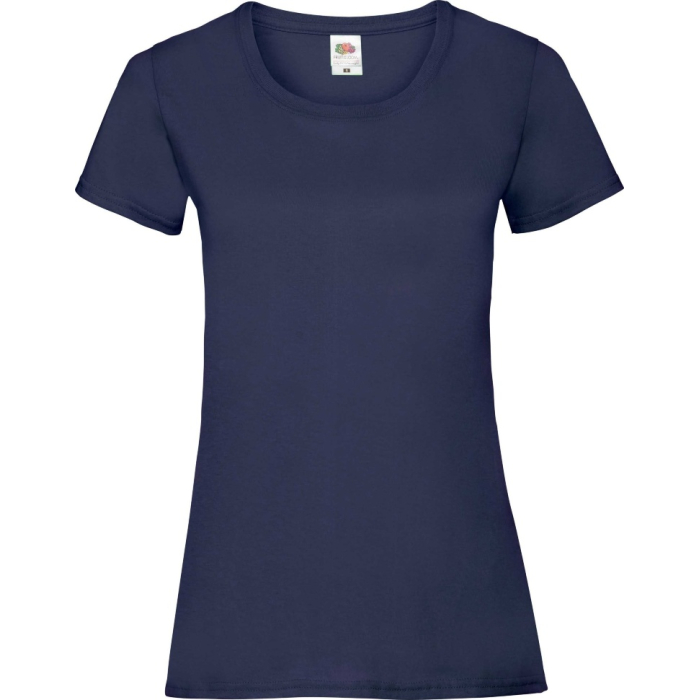 Футболка Fruit of the Loom Valueweight Ladies Глубокий Темно-Синий XS