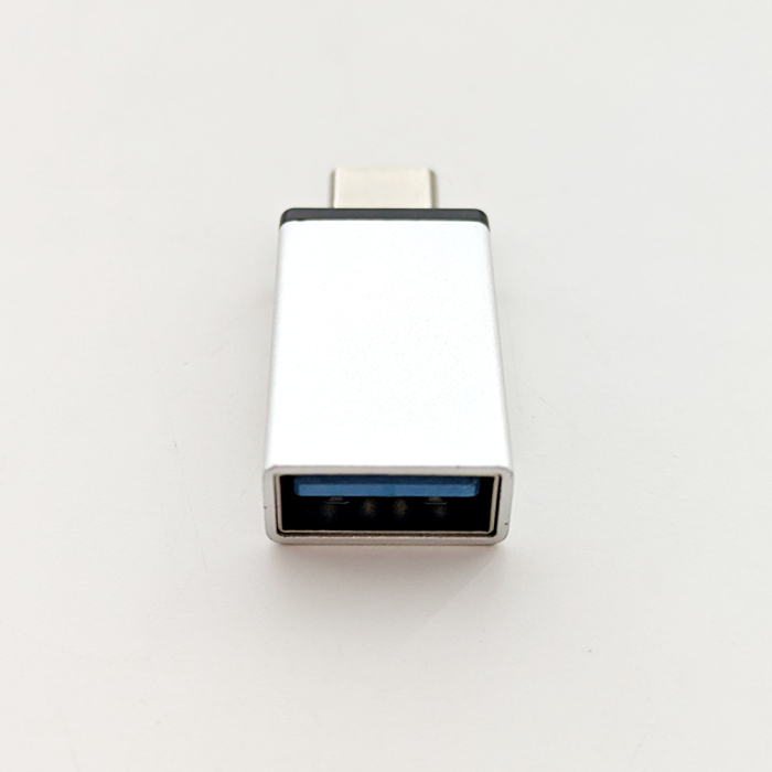 Адаптер OTG Type-C to USB-A silver OEM