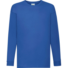 Футболка дитяча Fruit of the Loom Kids Valueweight Long Sleeve Ярко-Синий 3-4 лет