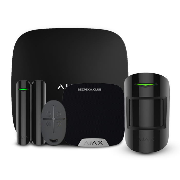 Комплект бездротової сигналізації Ajax StarterKit + HomeSiren black