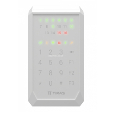 Кодова клавіатура Тирас K-PAD16+ white для керування охоронною системою на базі Orion NOVA II