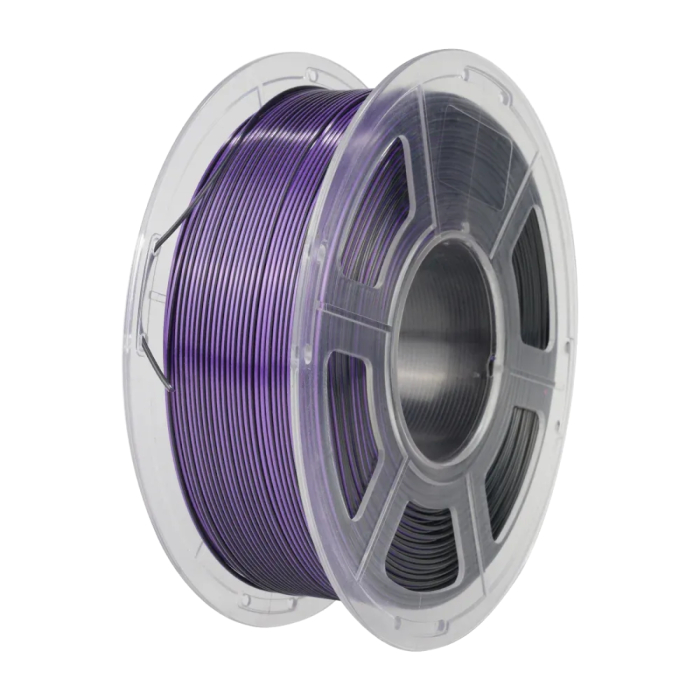 Silk PLA+ пластик Sunlu Dual Color для 3D-принтера 1.75mm 1кг Чорний-Фіолетовий