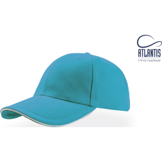 Кепка Atlantis Liberty Sandwich Бірюзовий з білим 58 см
