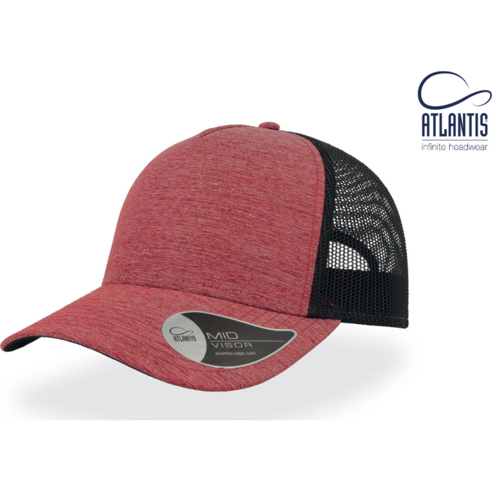 Кепка Atlantis Rapper Melange Красный 58 см