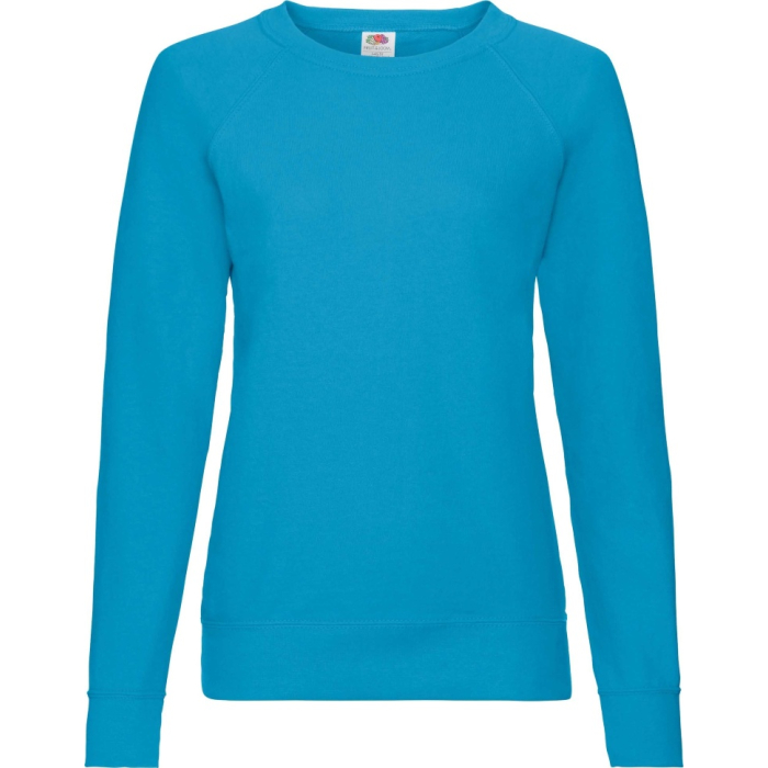 Світшот Fruit of the Loom Lightweight Raglan Sweat Ladies Ярко-Синий S
